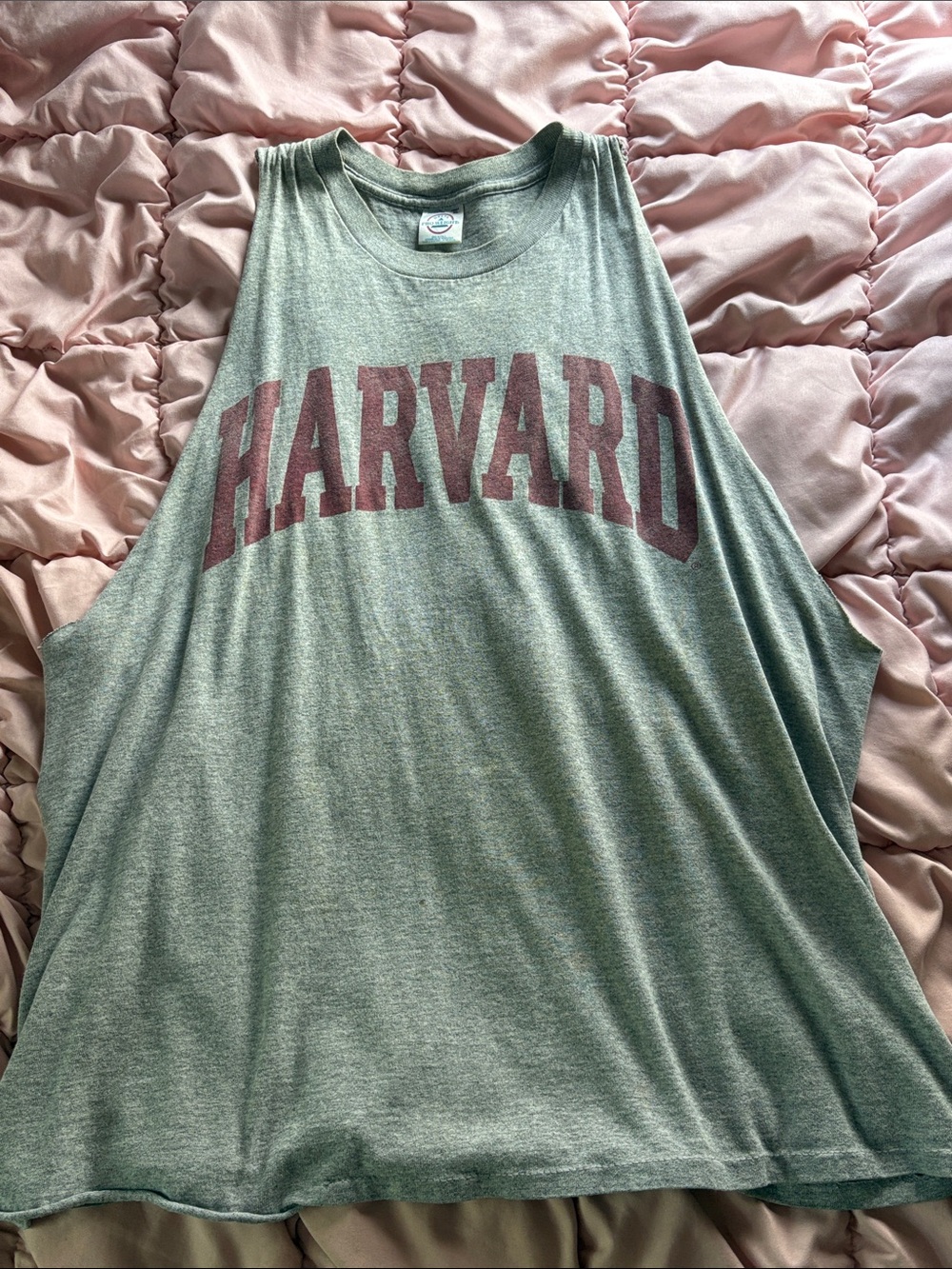 Vintage Harvard Sleeveless Muscle Tee
